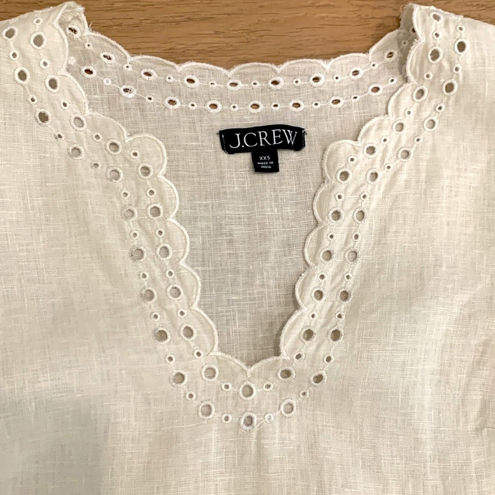 J Crew Linen Top - Picture 3 of 7